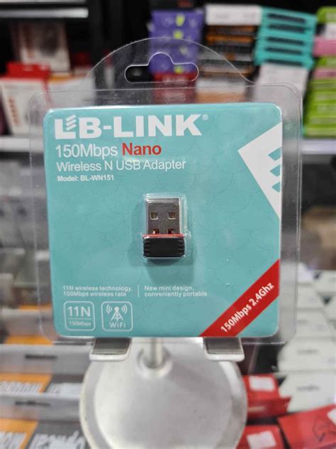 LB LINK 150MBPS NANO WIRELESS N USB ADAPTER PC RETIRO