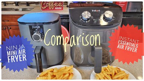 Ninja Mini 2 Qt Air Fryer Vs Instant Pot Essentials 4 Qt Air Fryer Comparison Youtube