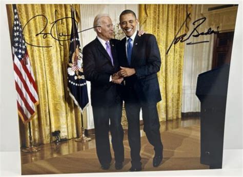 Joe Biden Barack Obama Signed X Photo Dual Autographed Jsa Loa Ebay