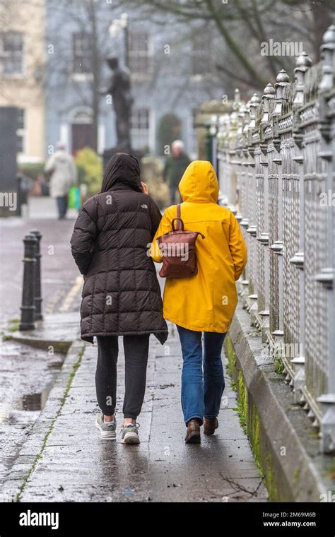 Wearing Raincoats Hi Res Stock Photography And Images Alamy