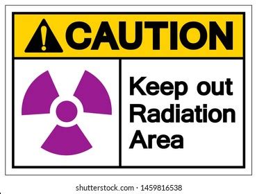 Danger Radiation Area Symbol Sign Vector Stock Vector Royalty Free