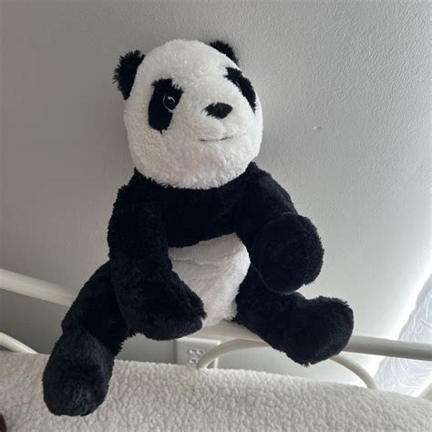 IKEA panda plush ~ #plushie #stuffedanimal #agere... - Depop