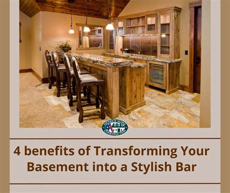 4 BENEFITS OF TRANSFORMING YOUR BASEMENT INTO A STYLISH BAR