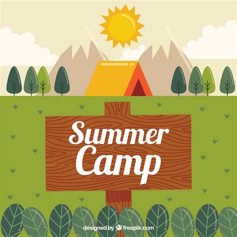 Summer Camp Sign Vectors And Illustrations For Free Download