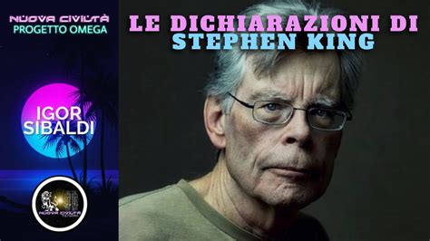 Igor Sibaldi Le Dichiarazioni Di Stephen King YouTube