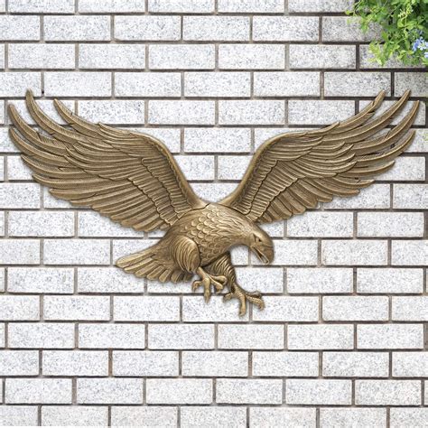 36 Eagle Wall Decor Antique Brass