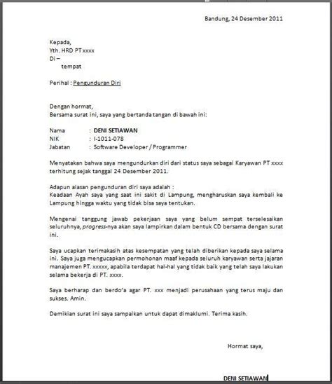 Detail Contoh Surat Pemberitahuan Karyawan Resign Koleksi Nomer 2