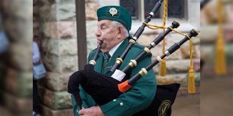 Traditional Irish Bagpiper Who Played For Archbishop Mannix Leads