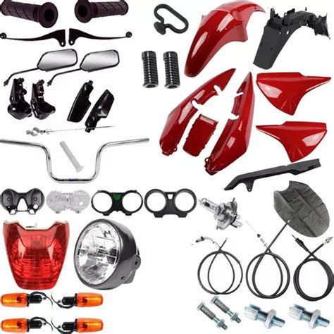 Kit Carenagem Kit Farol Pisca Cg Titan Vermelho