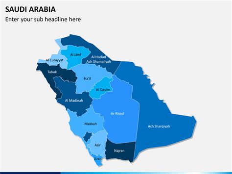 Saudi Arabia Map For Powerpoint And Google Slides Ppt Slides