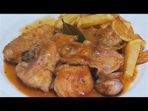 Alitas De Pollo Al Ajillo Con Patatas Mirlo Blanco