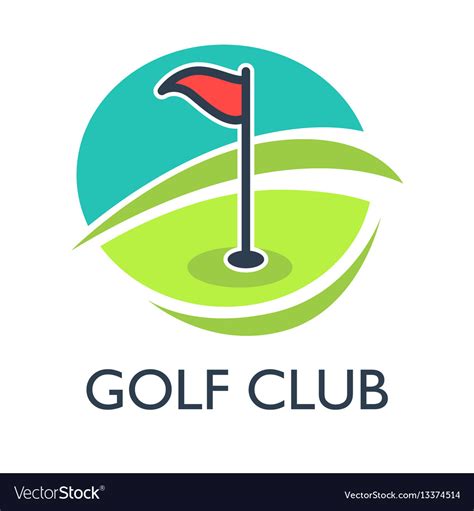 Golf country club logo template or icon Royalty Free Vector