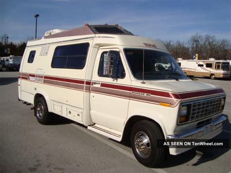 1989 Ford 350 Econoline Transvan Rv Camper Class B Gasoline Motorhome