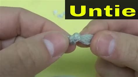 How To Untie A Tight Knot In Shoelace Easy Tutorial YouTube