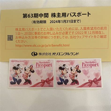 Yahooオークション 東京ディズニーリゾートパスポート2枚セット（20