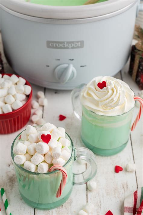 Slow Cooker Grinch Hot Chocolate The Magical Slow Cooker