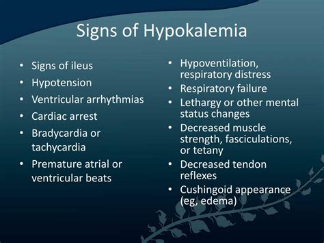 Ppt Hypokalemia Powerpoint Presentation Free Download Id654194