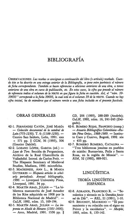 Pdf Bibliograf A De Filolog A Hisp Nica