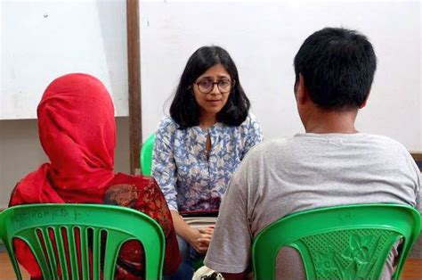 Dcw Chief Meets Families Of Women Paraded Naked In Manipur Rediff