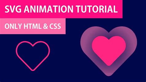 Heart Svg Animation Html Css Hover Animation Youtube