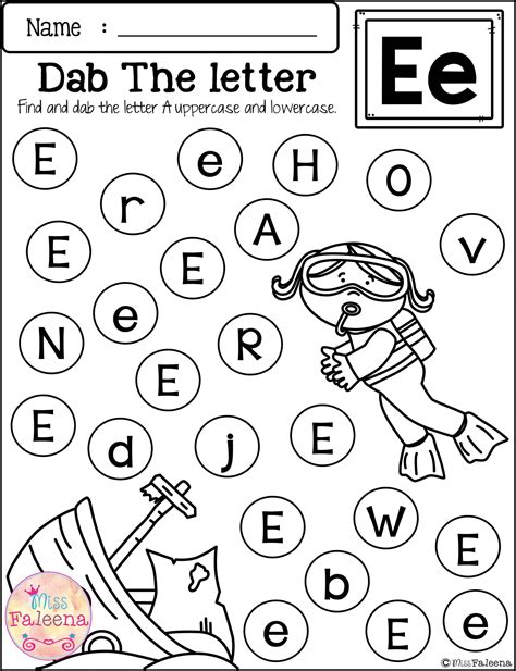 Alphabet Dab Worksheets Alphabetworksheetsfree