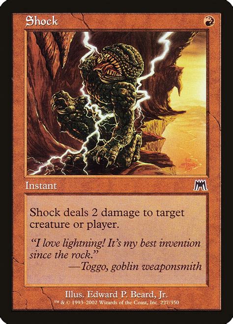 shock onslaught magic  gathering