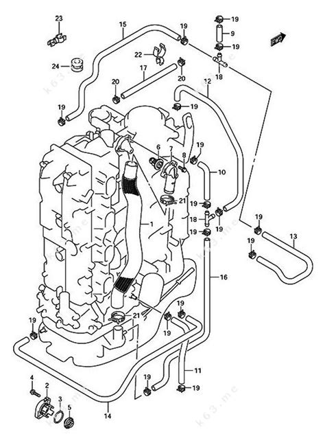 2006 2010 Suzuki DF 150 Thermostat Parts Catalog