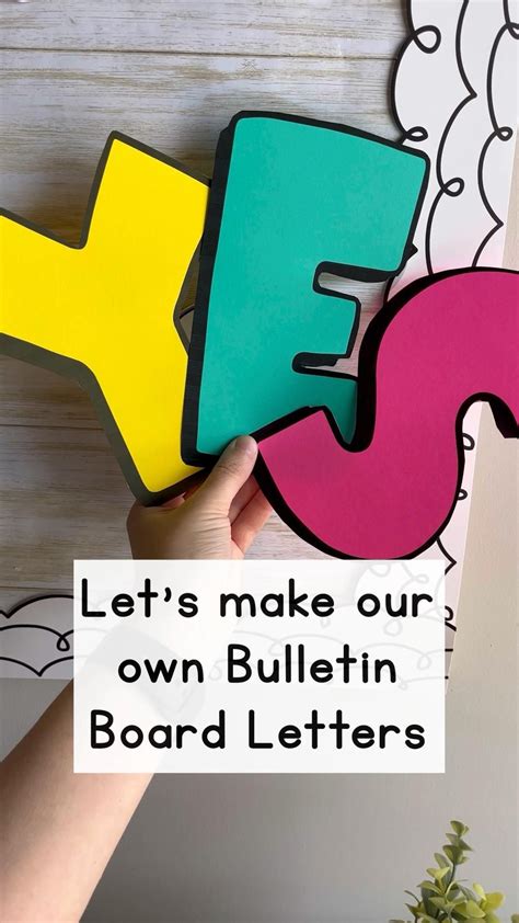 How To Create Your Own Printable Bulletin Board Letters For Free Artofit