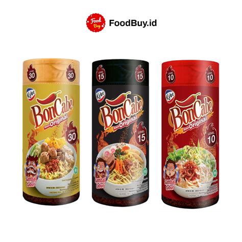 Jual Kobe Bon Cabe Botol Sambal Tabur Original Level 10 15 30