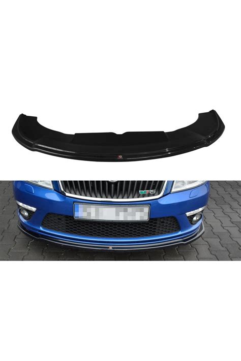 Maxton Design Spoiler Pod Přední Nárazník Ver 2 Pro Škoda Octavia Rs Facelift Mk2 Facelift