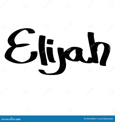 Elijah Male Name Street Art Design. Graffiti Tag Elijah. Vector Art ...