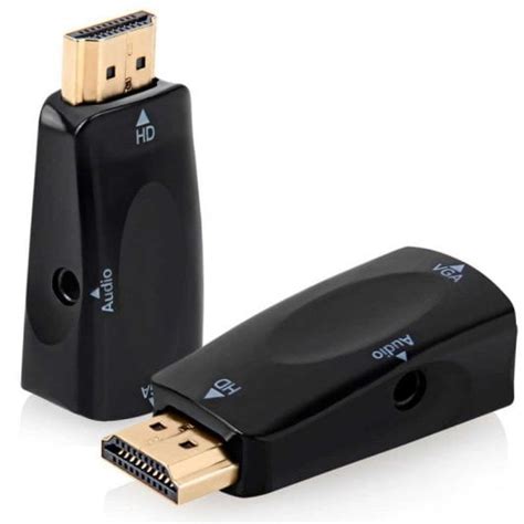 Ociodual Mini Adaptador Conversor Hdmi Macho Para Vga F Mea P