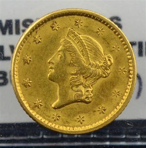 Sold At Auction 1851 1 Indian Princess Head Gold Dollar Xf