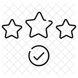 Star Rating Icon - Download in Line Style