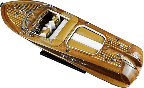 Vinadecor Riva Aquarama Handcrafted Model Ship Italian Speed Boat Fully