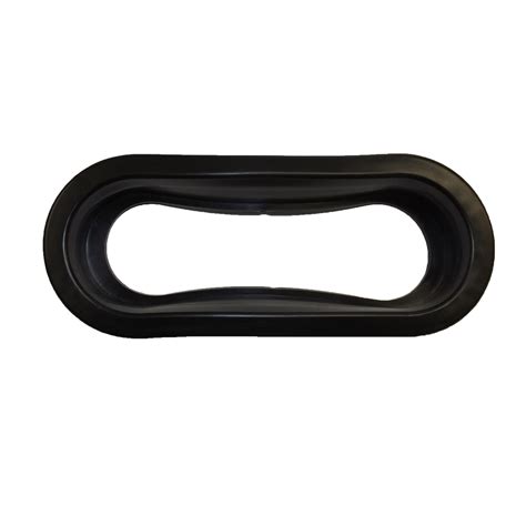 Light Grommet, 6" Oval Black Rubber | www.OrderTrailerParts.com