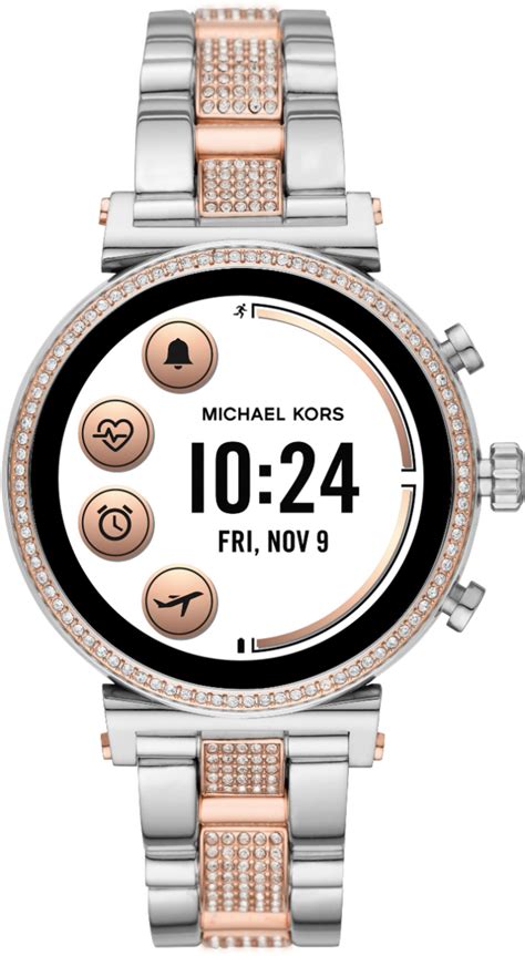 Best Buy Michael Kors Gen 4 Sofie Smartwatch 41mm Stainless Steel Rose