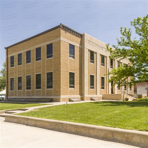 Hamilton County Courthouse Syracuse Kansas Stock Images Photos