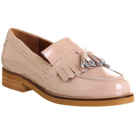 Nude Patent Leather Office Loafers