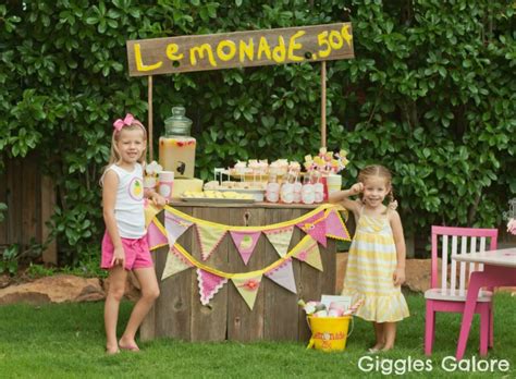 Lemonade Stand Fabric Banner Giggles Galore