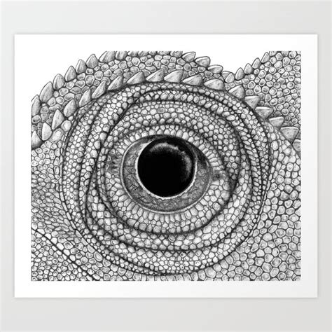 Chameleon Eye Art Print by Erin Ingram | Society6