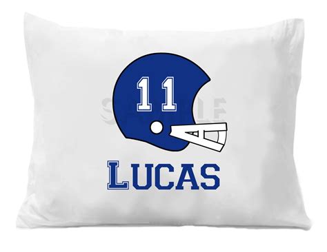 Football Pillow Case Personalized Sports Bedding - Etsy