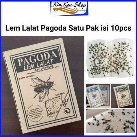 Jual Lem Lalat Kertas Cap Pagoda Perangkap Lalat Jebakan Kecoak