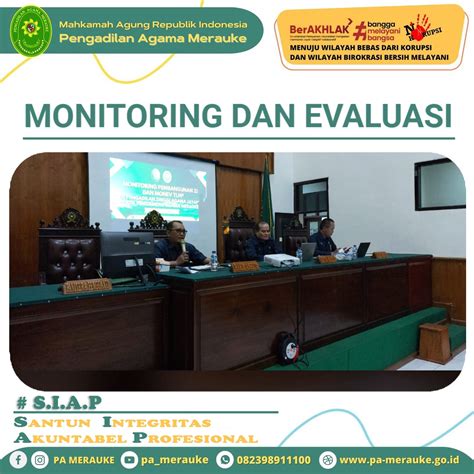 Monitoring Dan Evaluasi Tindak Lanjut Hasil Pengawasan Hakim Tinggi