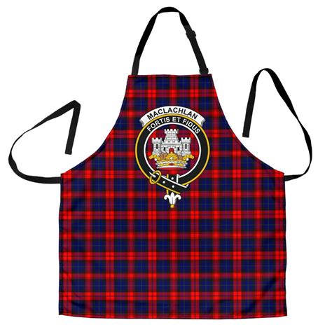 Scottish Maclachlan Modern Clan Crest Tartan Apron