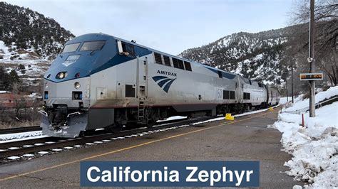 Amtrak California Zephyr Arriving In Glenwood Springs Colorado Youtube