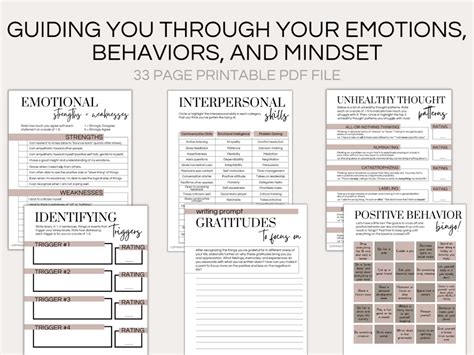 Printable Mental Health Journal Template