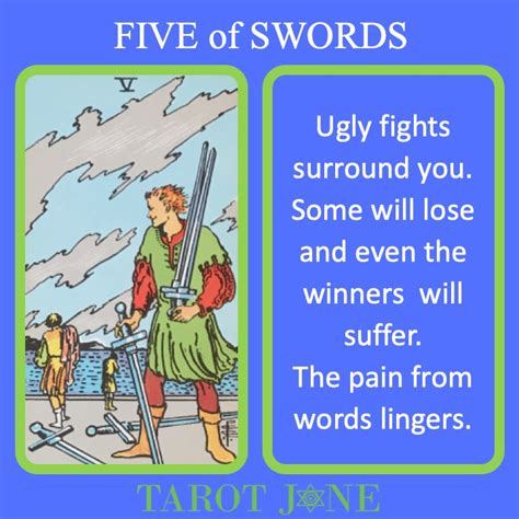 Future Tarot Meanings Five Of Swords Lisa Boswell 55 OFF