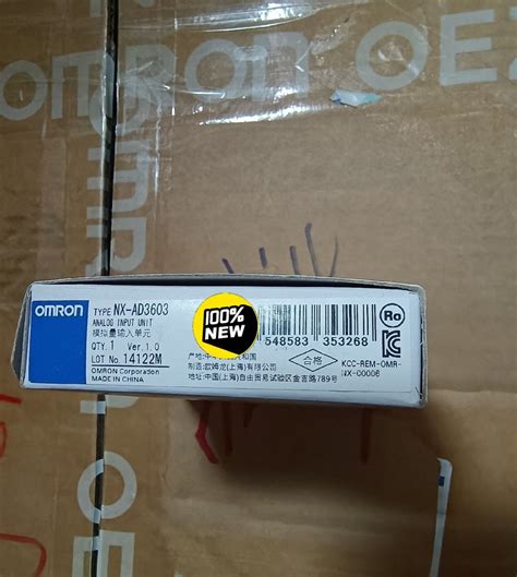 Pcs New Omron Nx Ad Nxad Analog Input Unit In Box Brand Ebay