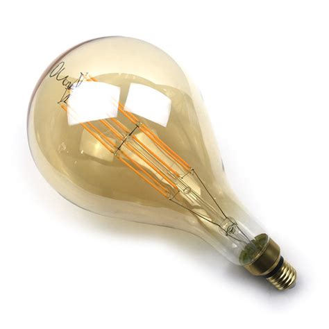 unique vintage style oversize globe LED Edison Light Bulb interior ...